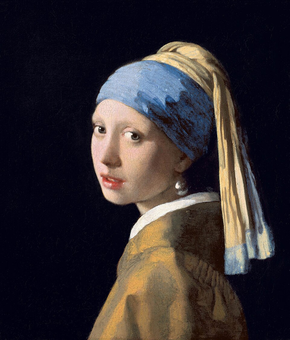 『真珠の耳飾りの少女』（1665年頃）ヨハネス・フェルメール — パブリックドメイン