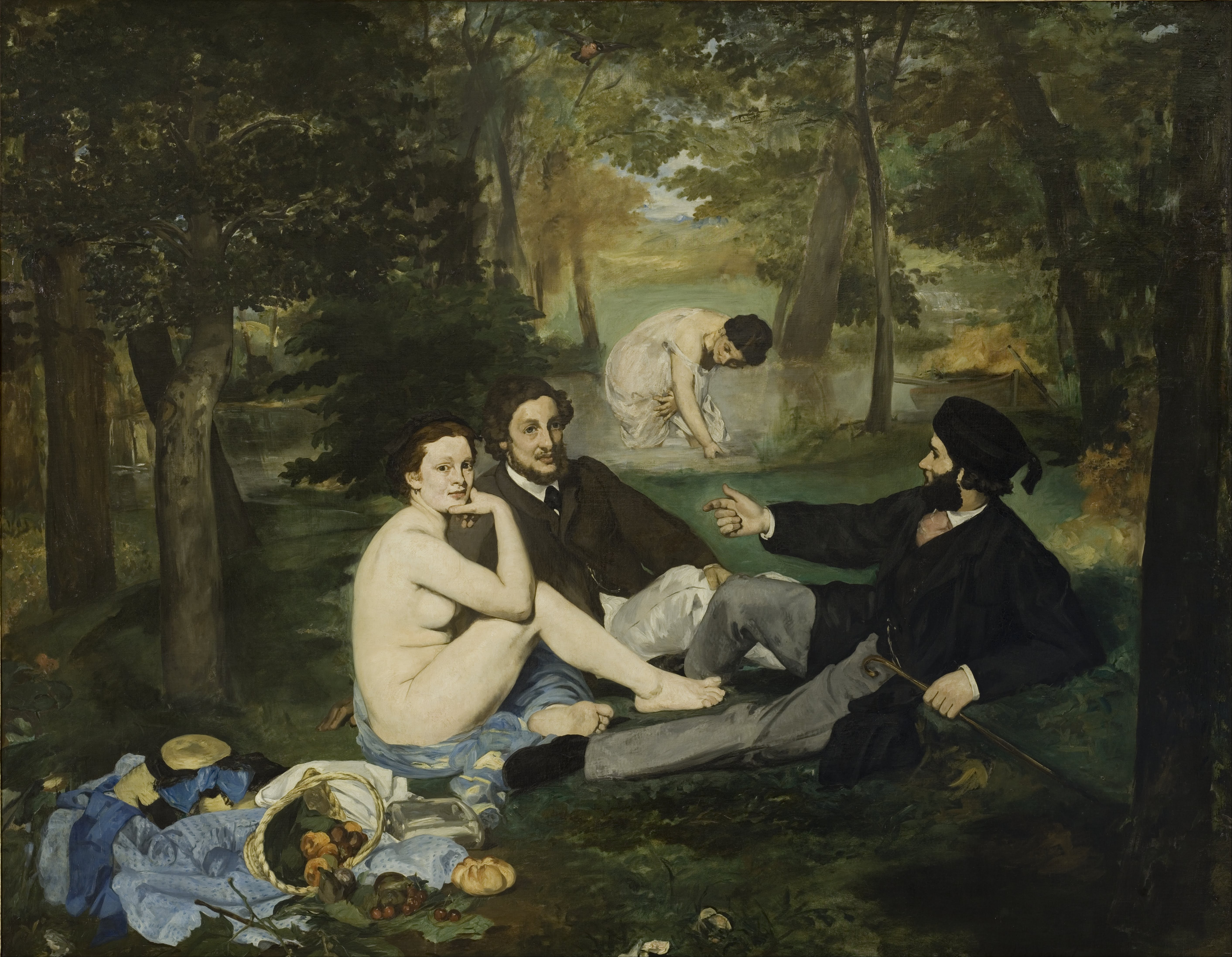 『草上の昼食』（1863年）エドゥアール・マネ — パブリックドメイン