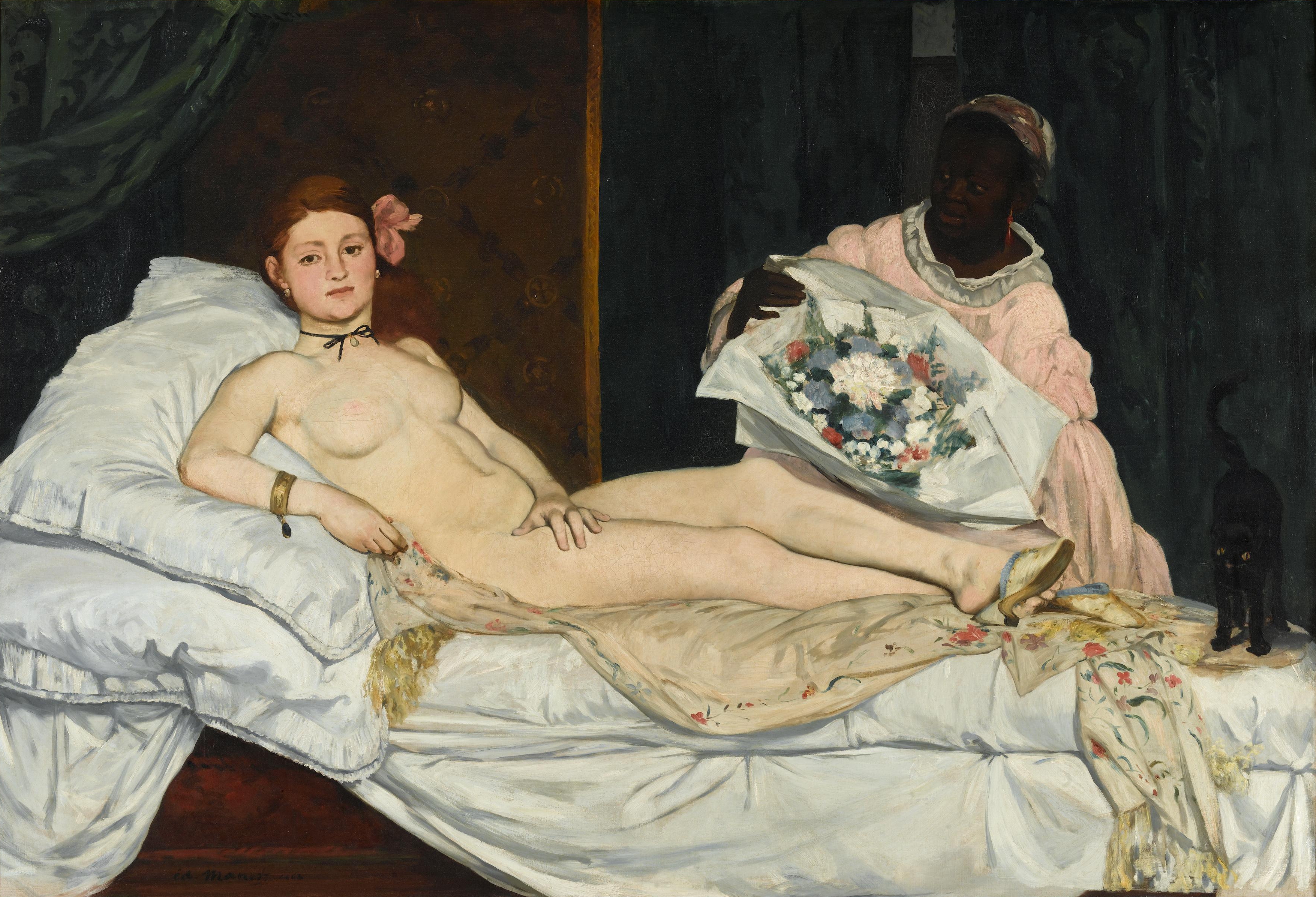 『オランピア』（1863年）エドゥアール・マネ — パブリックドメイン